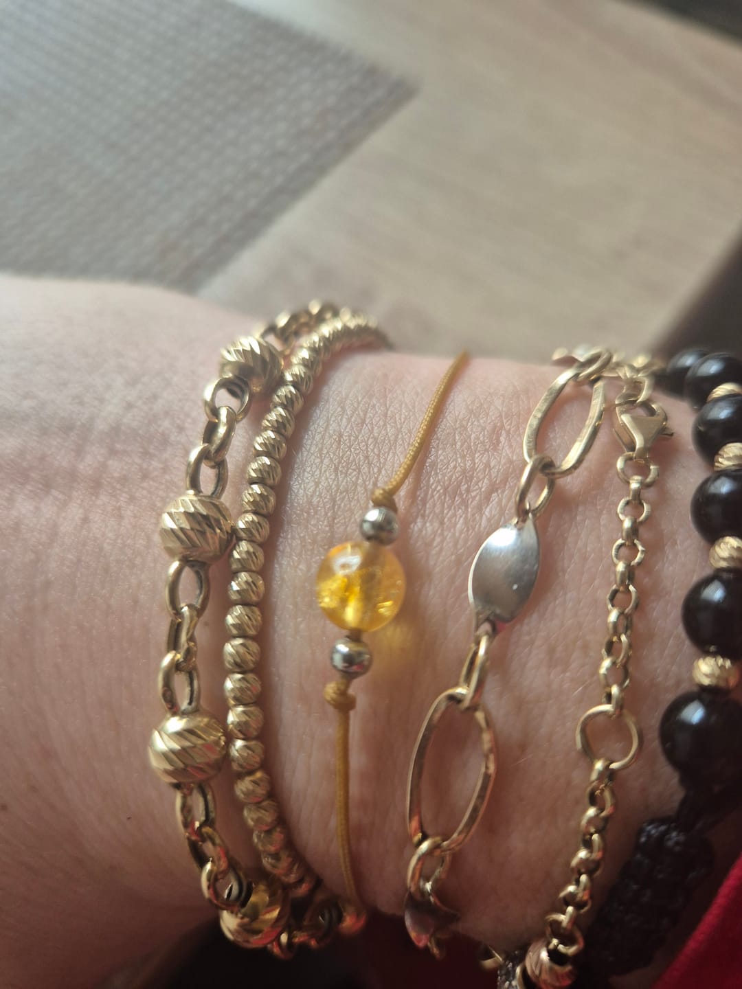 Customer photo review of Citrin Armband - Naturband