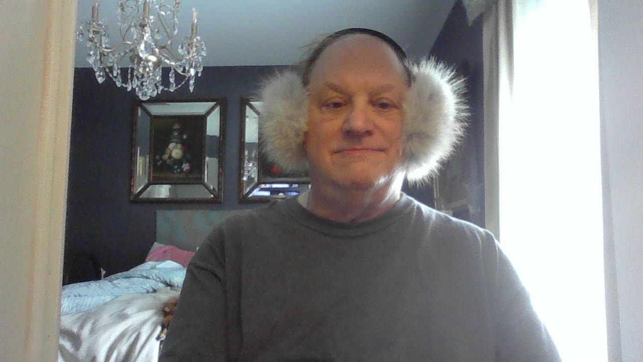 Customer photo review of Coyote Fur Earmuffs