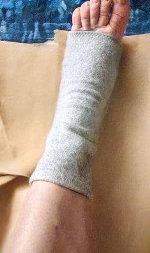 Customer photo review of StepCare Bamboo Foot Sleeve