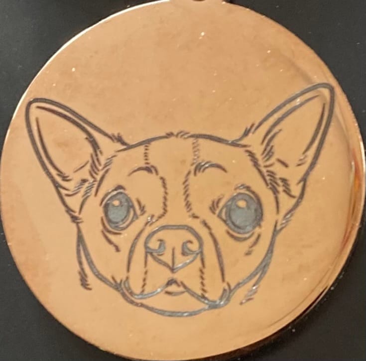 Customer photo review of Rückseitengravur