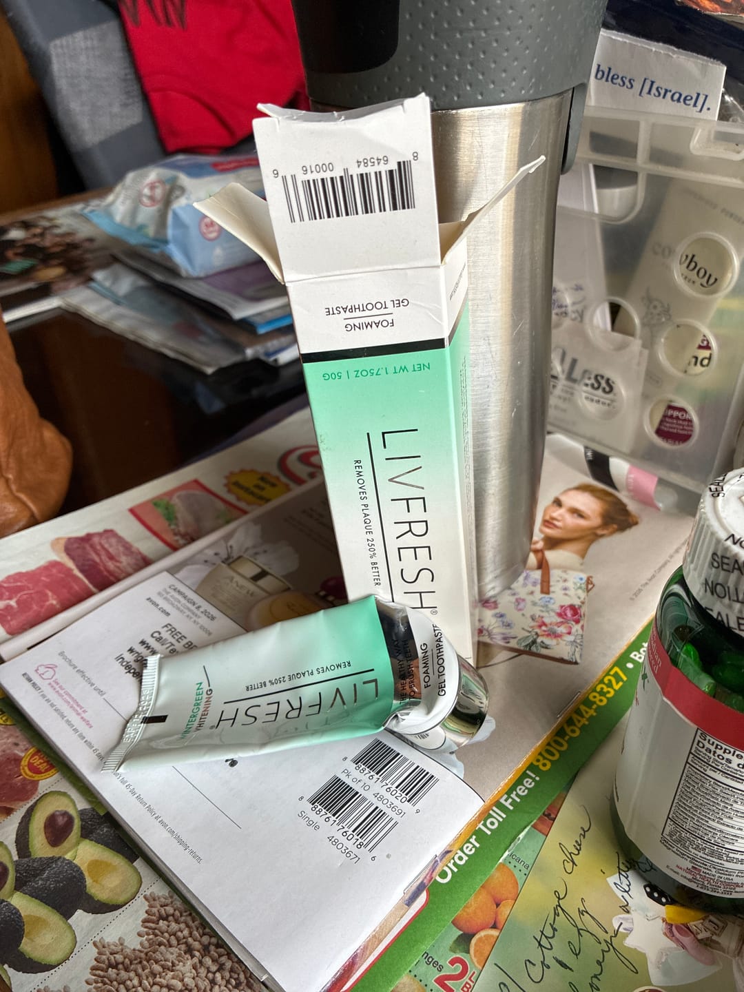 Customer photo review of LivFresh Wintergreen Gel Toothpaste