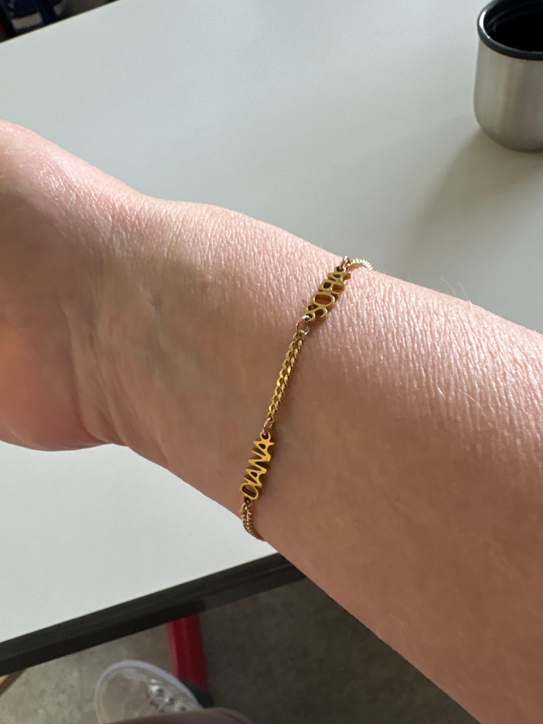 Customer photo review of Personalisiertes Namensarmband