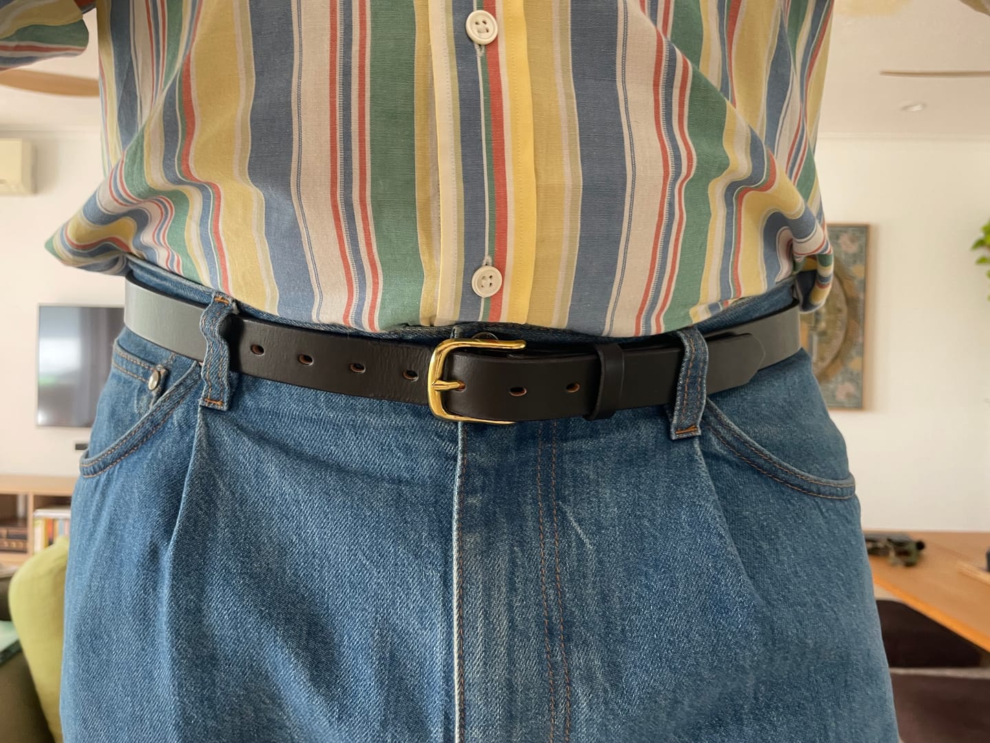 Customer photo review of The Slim Everyday belt