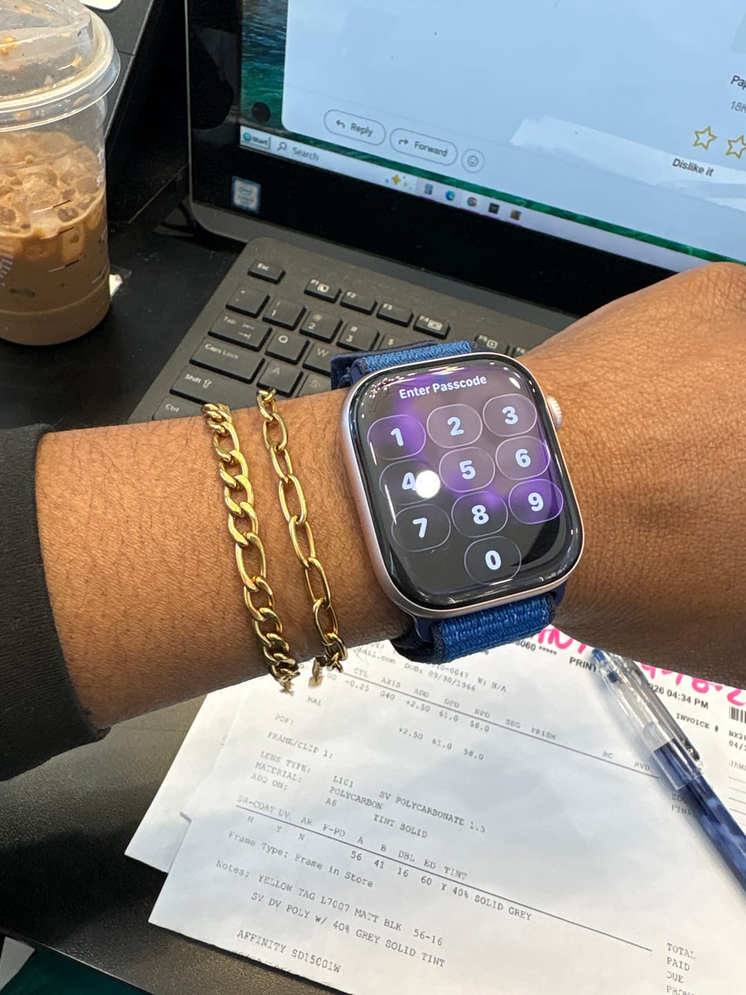 Customer photo review of Paperclip Figaro Bracelet Set