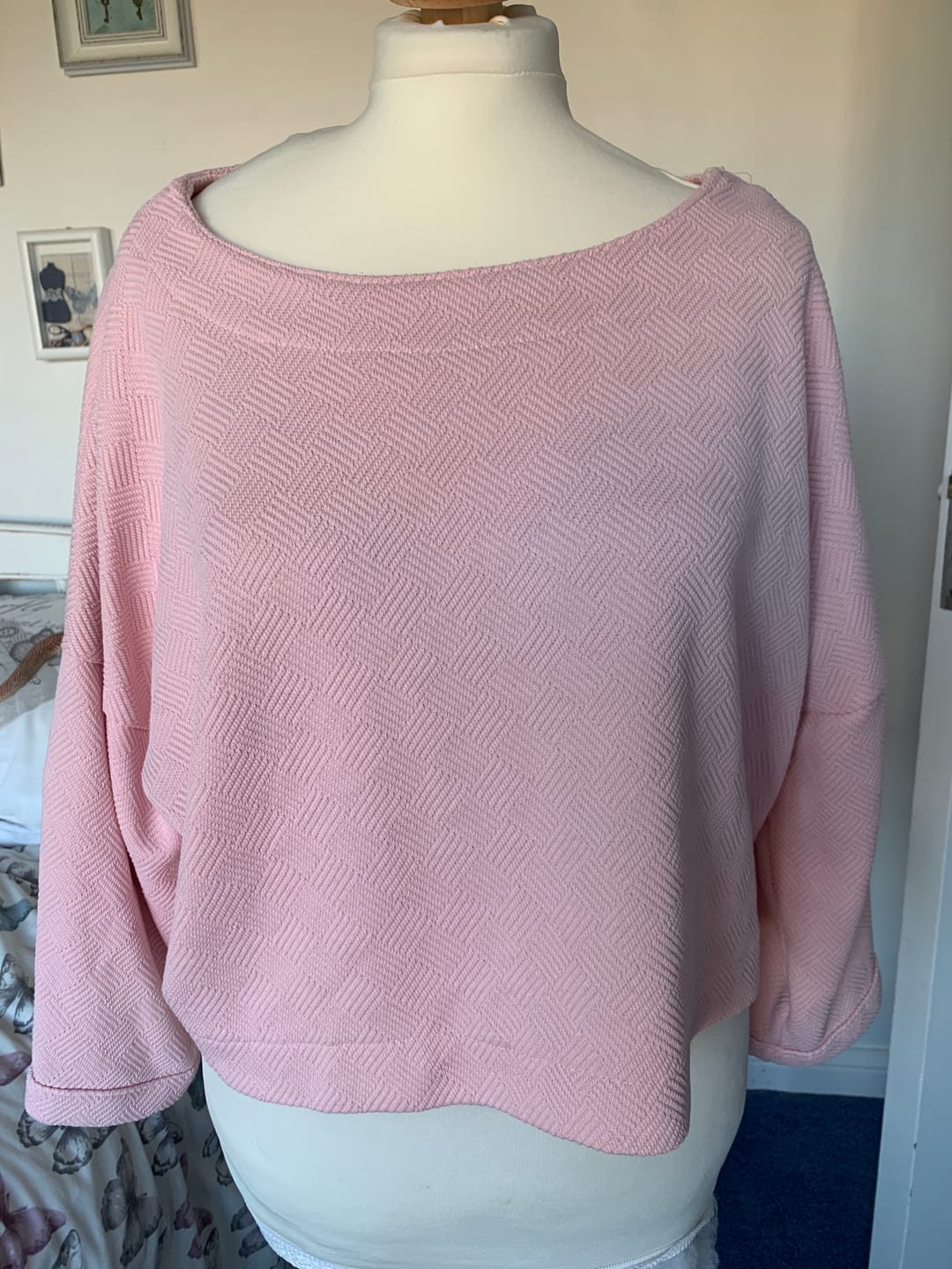 Customer photo review of Soft Weave Jacquard Knit Jersey Fabric
