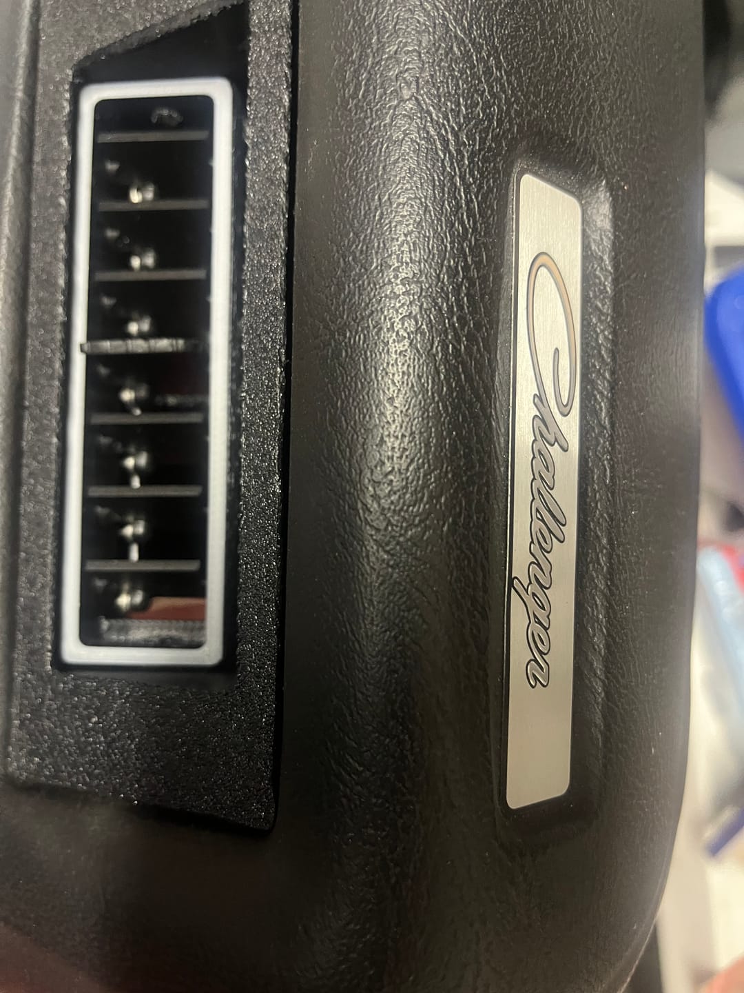 Customer photo review of 1970-74 Dodge Challenger Plymouth Barracuda Center And Passenger Dash Vent Combo