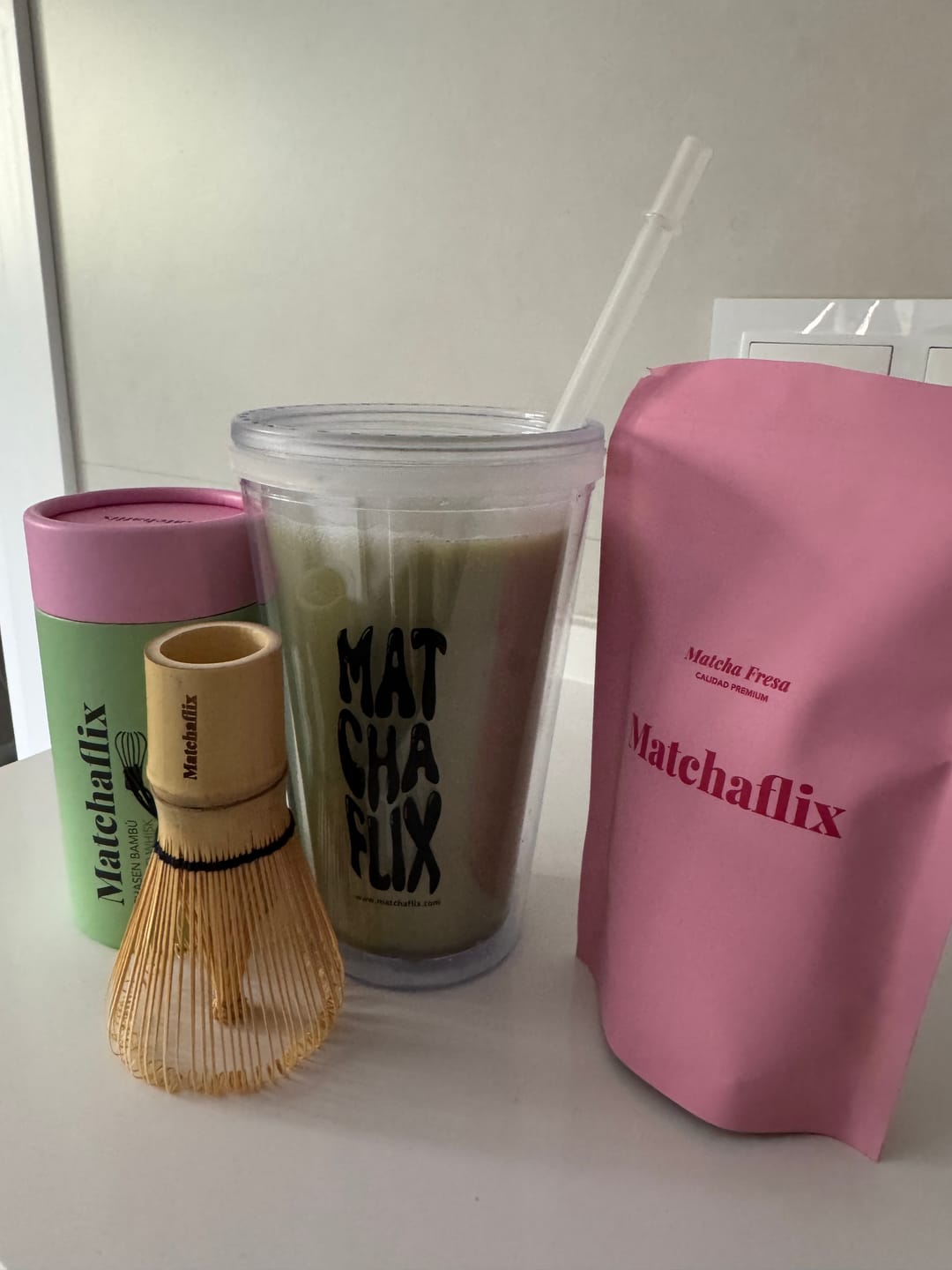 Customer photo review of Té Matcha Premium Fresa
