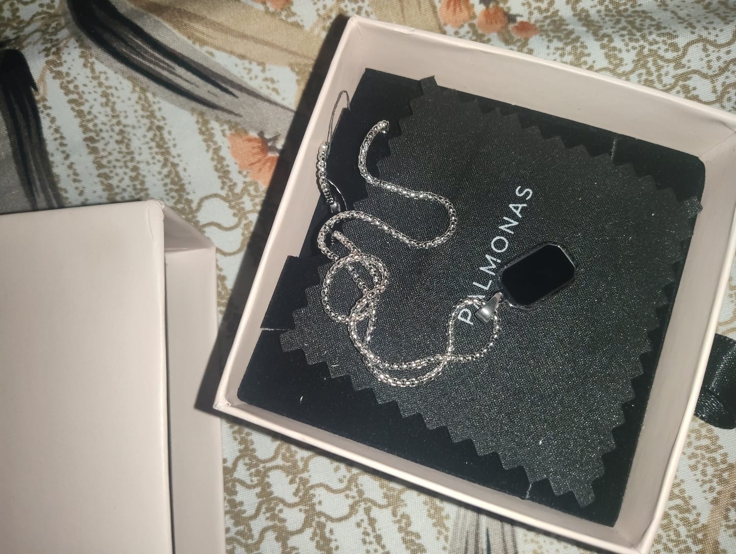 Customer photo review of Shadow Octane Necklace