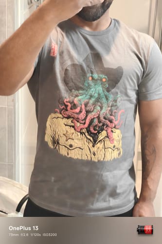 Customer photo review of Sheriff Cthulhu T-Shirt