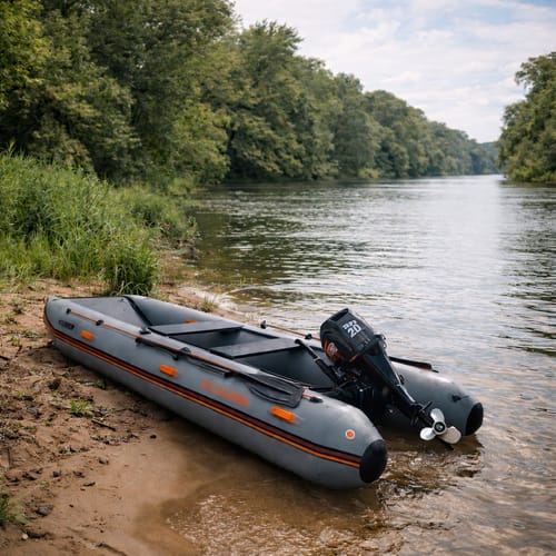 Customer photo review of Kolibri Sea Cat 420 Inflatable Catamaran Package
