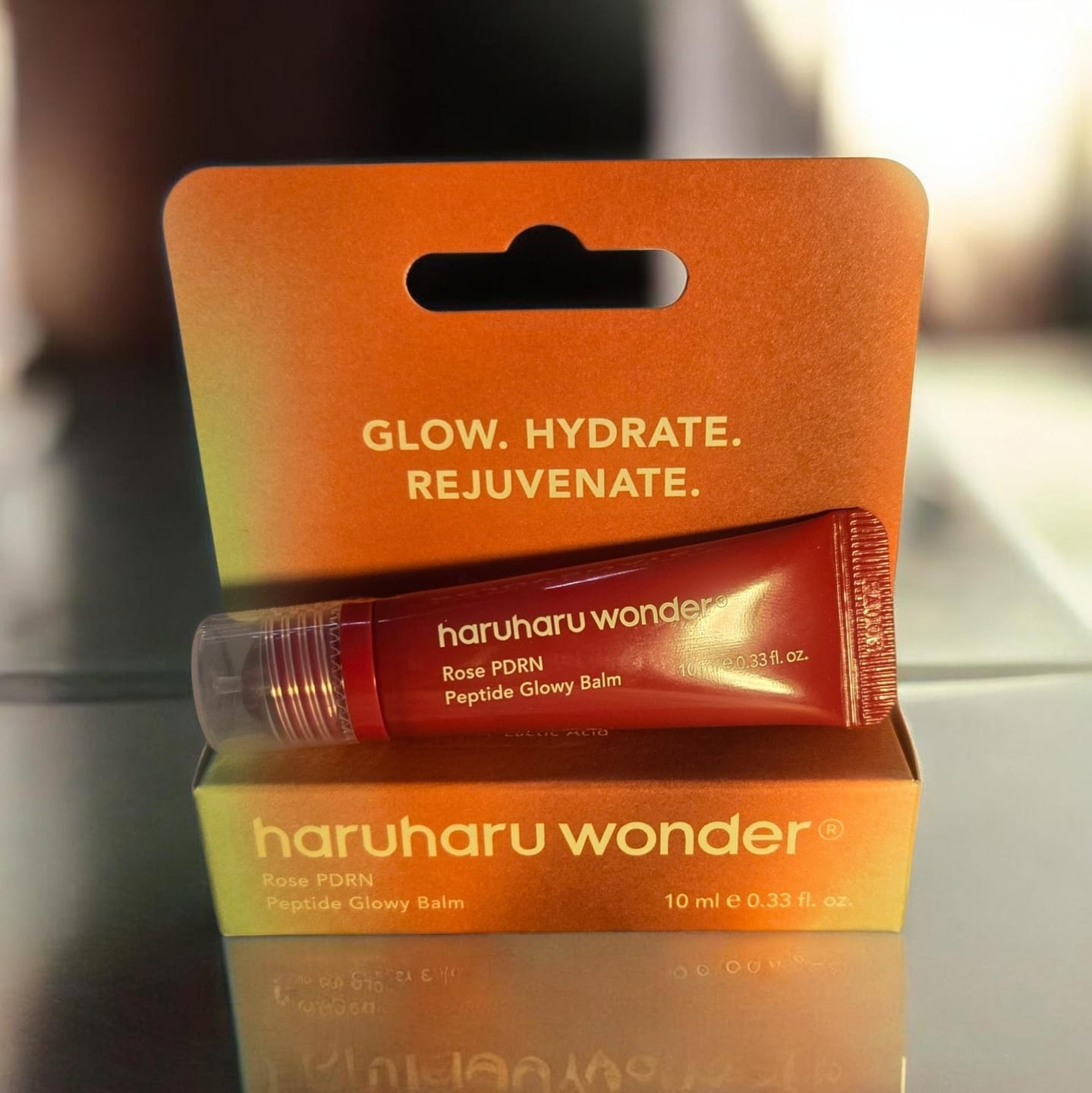 Customer photo review of Peptide Glowy Balm