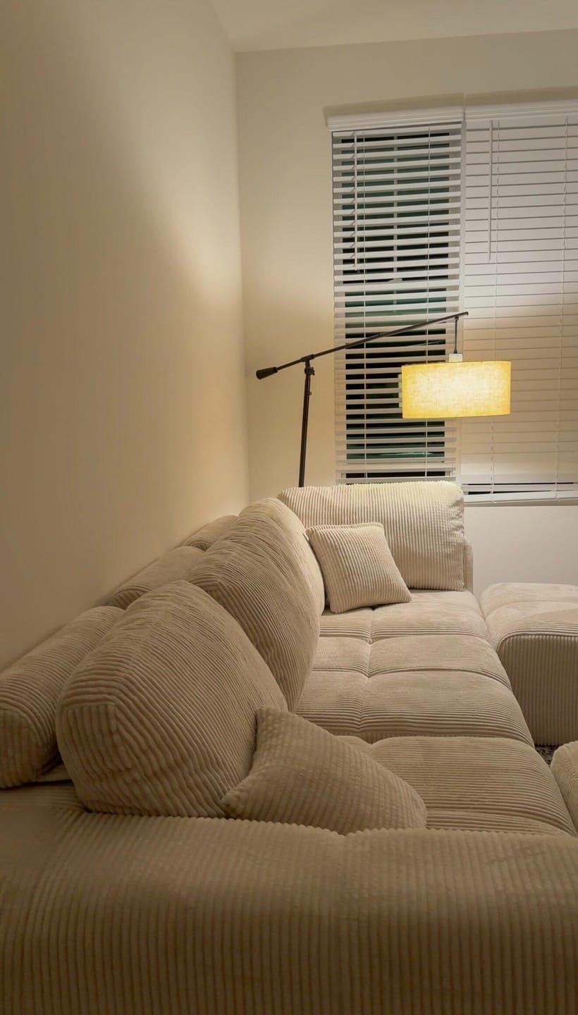 Customer photo review of Elara Grid-Tufted Modular Sofa