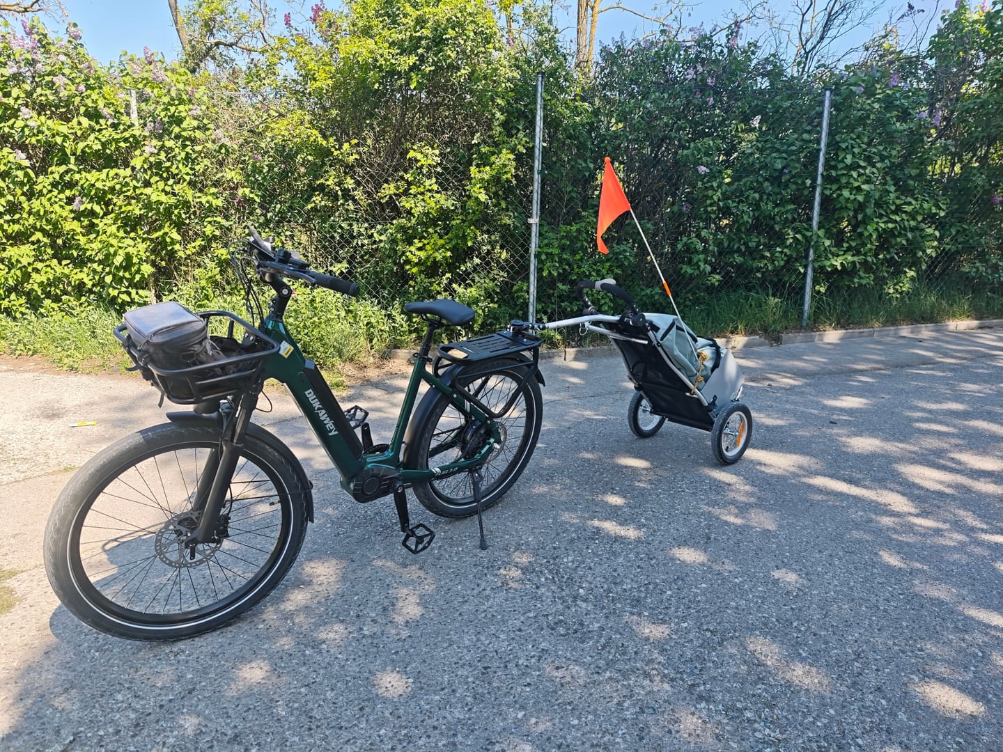 Customer photo review of Front Bike Basket | 20kg Capacity