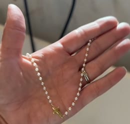 Customer photo review of Halskette mit der ewigen Perle
