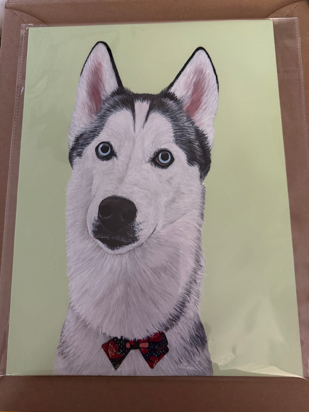 Customer photo review of Custom Pet Painting