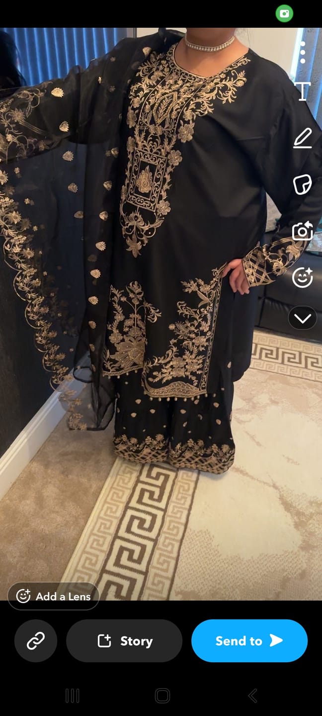 Customer photo review of HK282- Suba - Linen Shararah Mummy n Me Suit