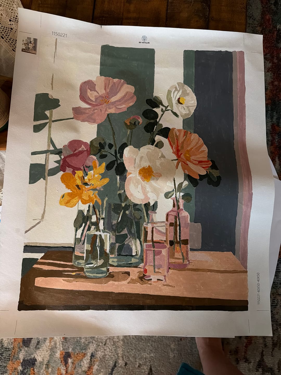 Customer photo review of Beauty in glass | Paint by Number