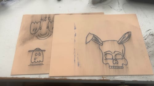 Customer photo review of Tattoo Kit - Neebol PX02 Wileless Tattoo Pen Starter Kit with Stencil Gel