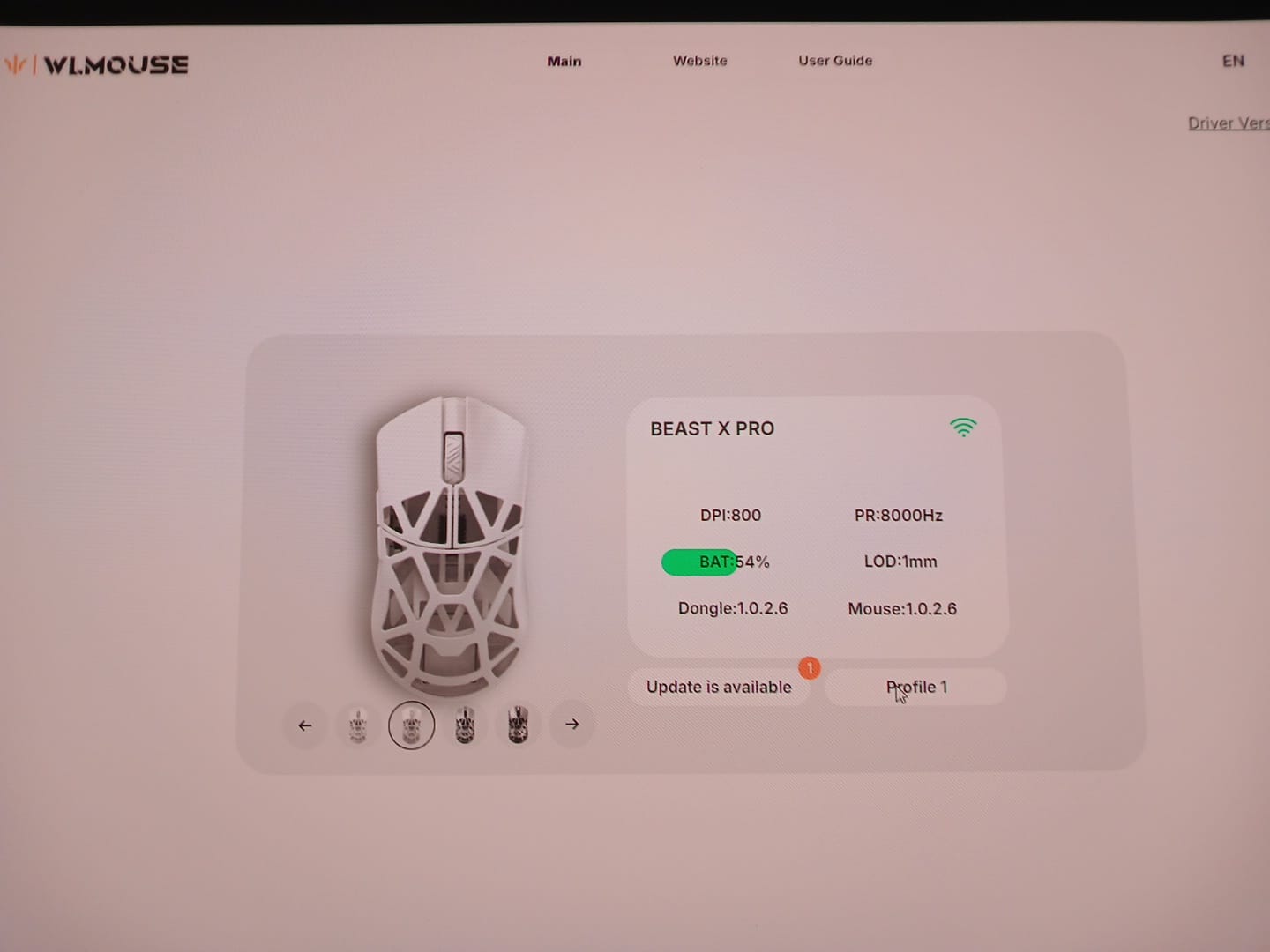 Customer photo review of WLMouse Beast X Pro Magnezyum Wireless Mouse