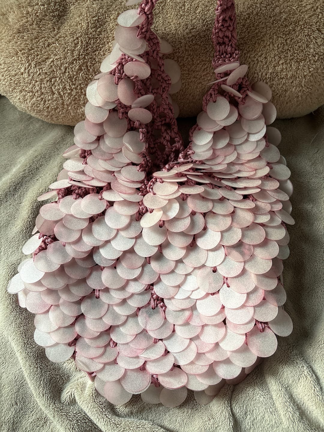 Customer photo review of Zara Sequins Burgundy bag {Limited Edition}