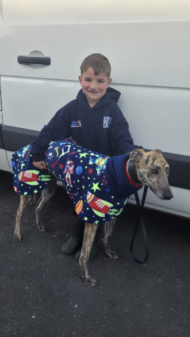 Customer photo review of Rockets in Outer Space Anti Pill Polar Fleece Fabric