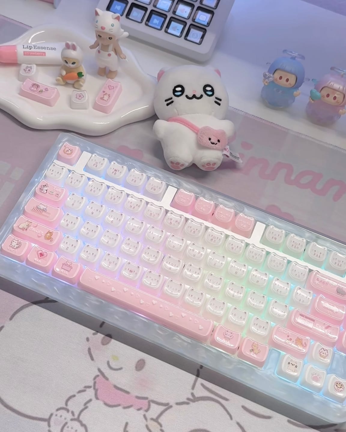 Customer photo review of KiiBOOM Mewsic Jelly Keycap Set