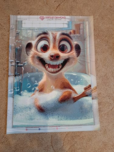 Customer photo review of 5D Diamond Painting – Lachendes Wüstenwunder