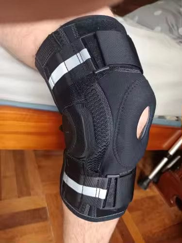 Customer photo review of Prothèse orthopédique genou avec renfort articulé