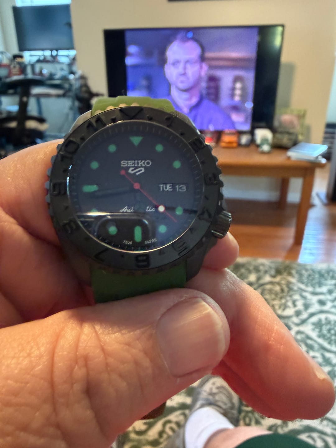Customer photo review of SEIKO 5 |SKX SUB SPORT BLACKOUT| GREEN V2