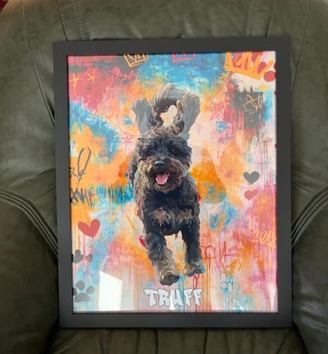 Customer photo review of Graffiti -  Personalised Poster