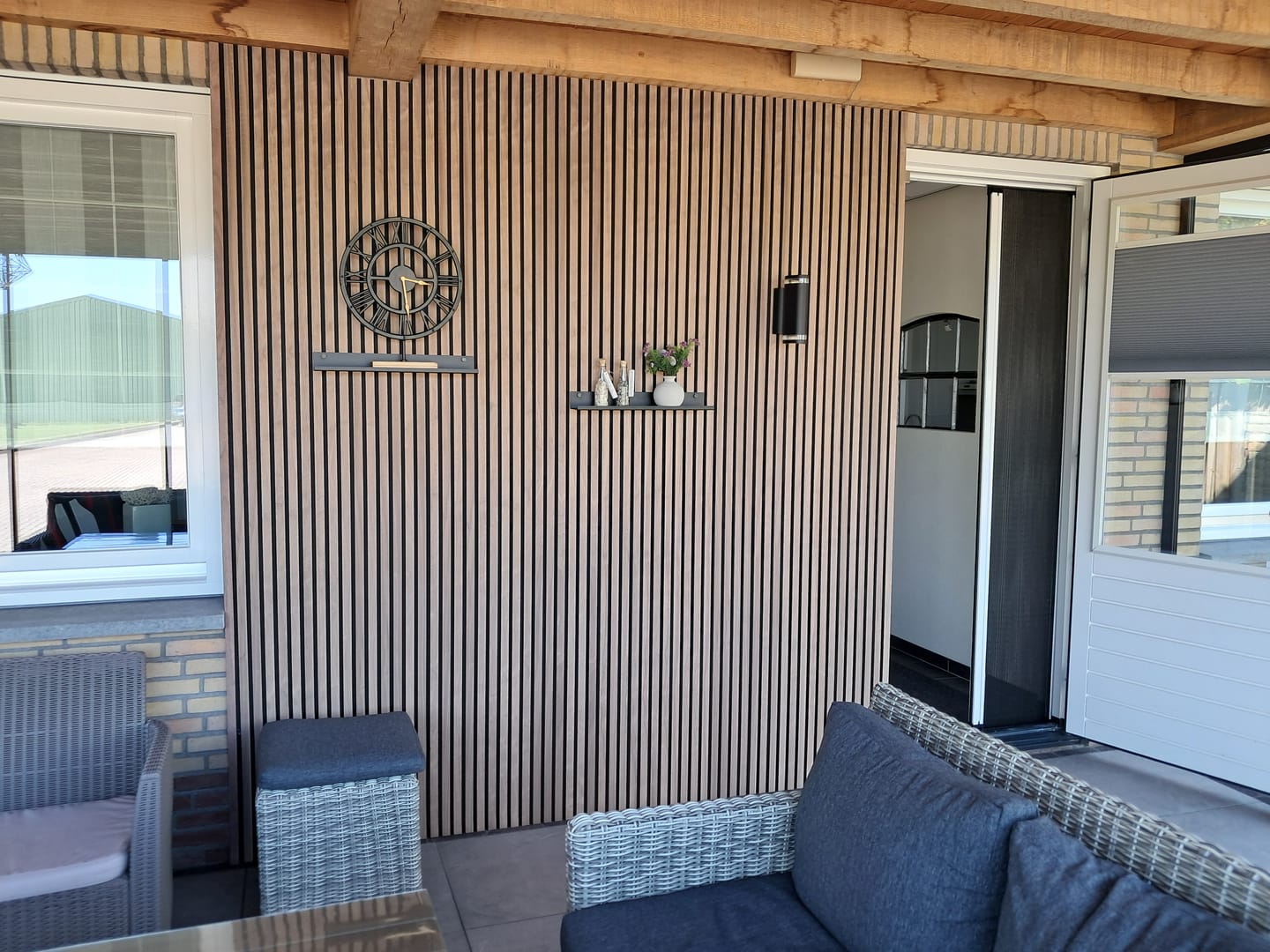 Customer photo review of Akoestisch paneel - Walnoot