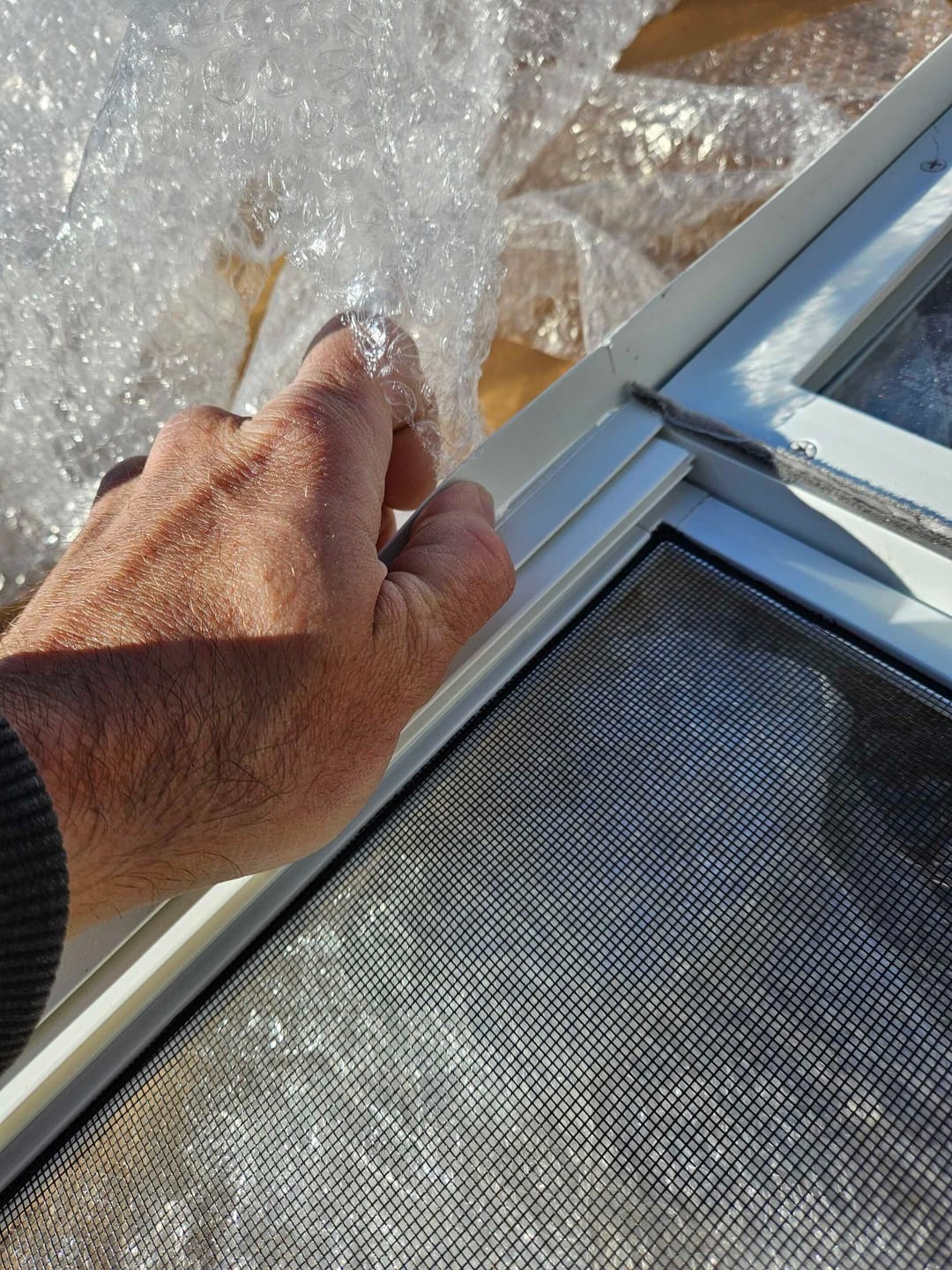 Customer photo review of Venting 1 Lite Glass and Frame Kit (Half Lite)