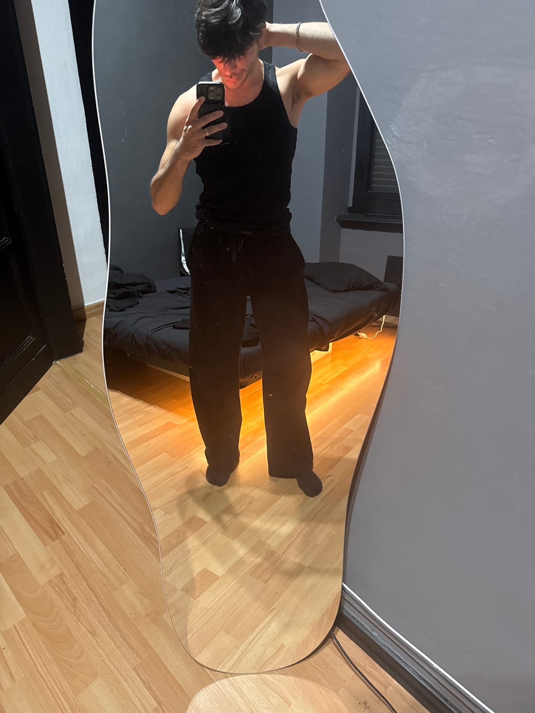 Customer photo review of Sweatpants Wide Fit Blanks 330GSM Black