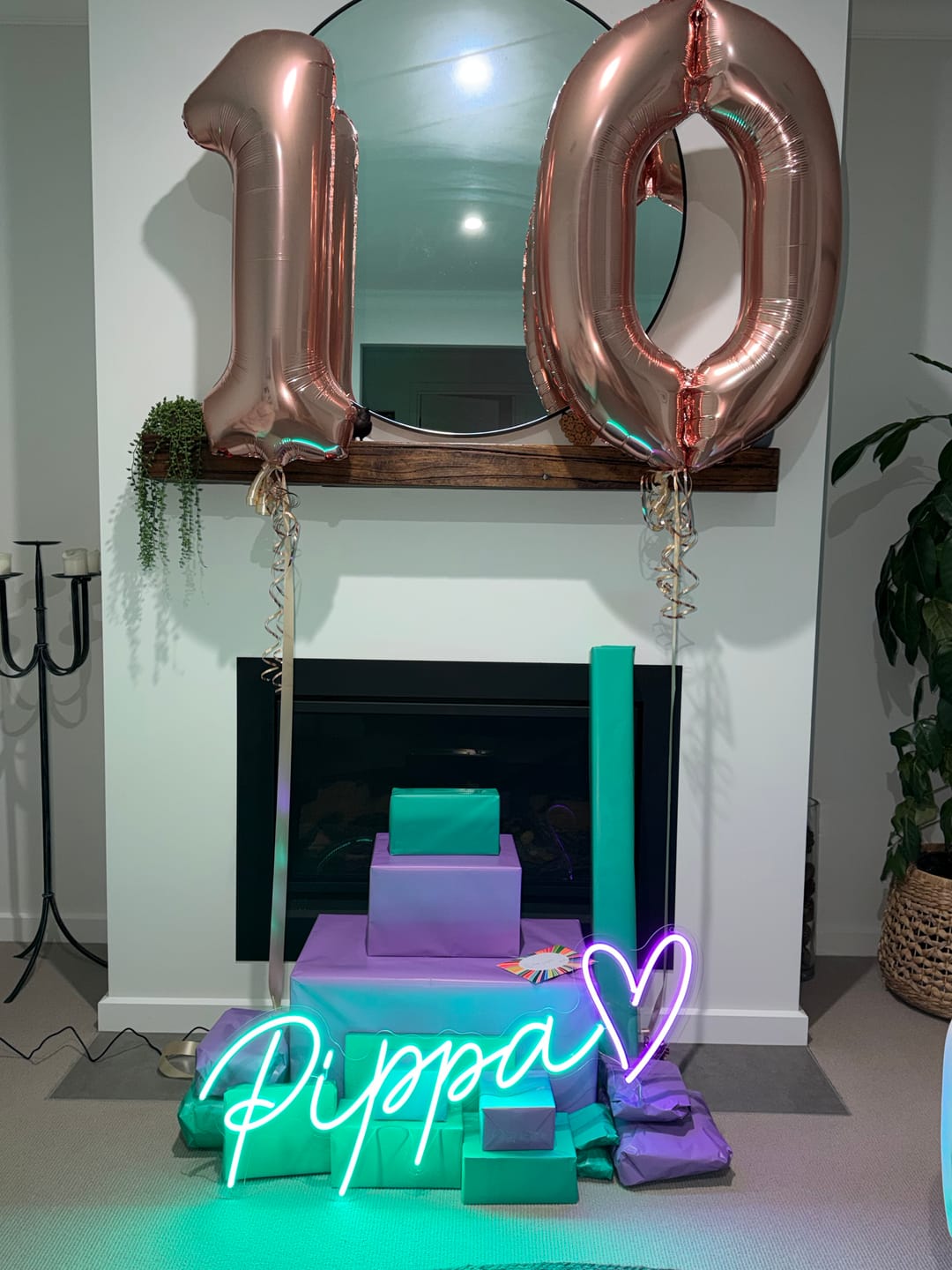 Customer photo review of Custom Neon Signs for Kids Rooms