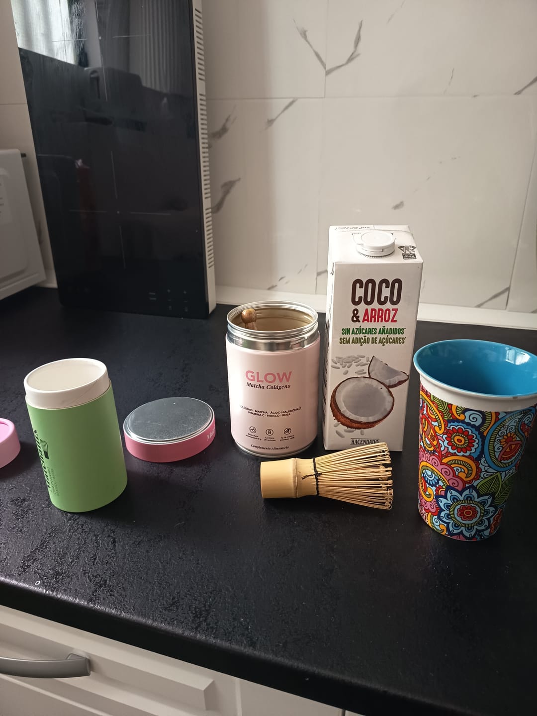 Customer photo review of Té Matcha con Colágeno