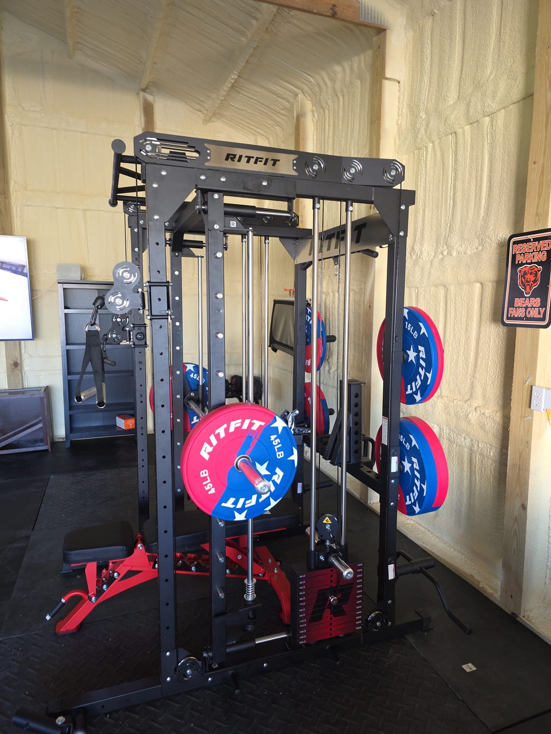 Customer photo review of RitFit M2 Multi-Functional Modular Home Gym Smith Machine Tailored to All Fitness Levels