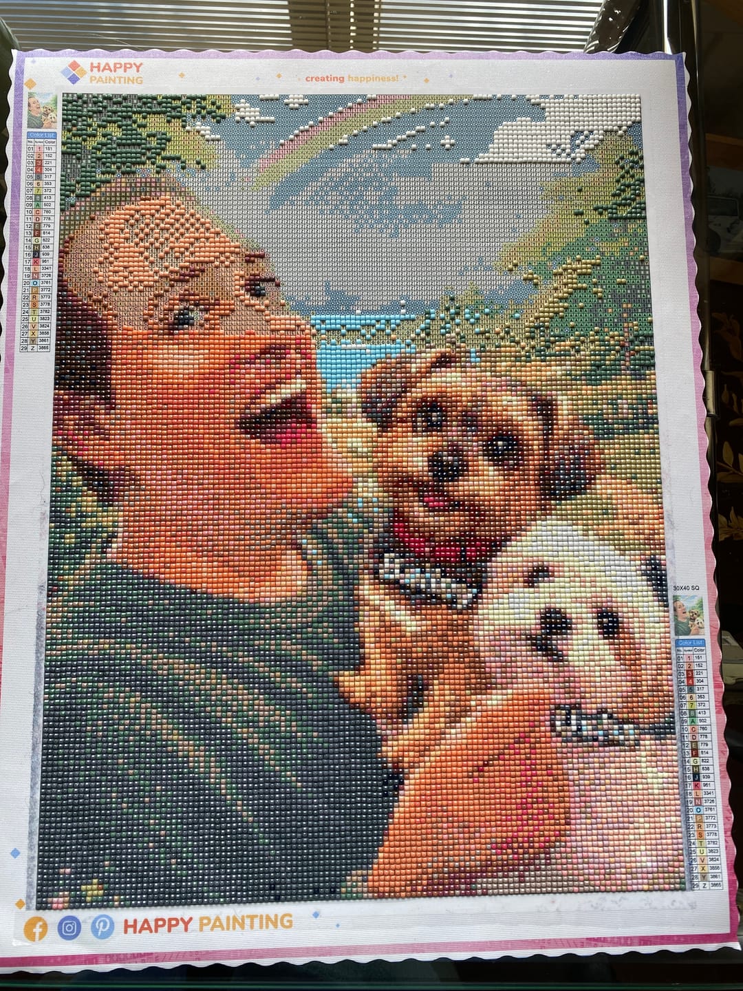 Customer photo review of Eigen Foto Diamond Painting