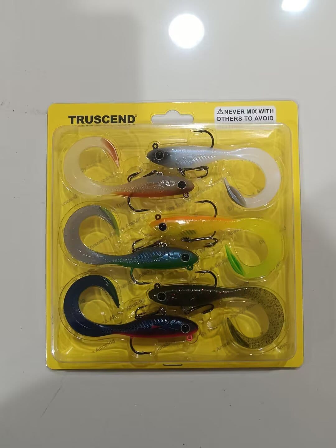 Customer photo review of TRUSCEND Easy Catch Shadtale with BKK Branded Hook, Unique Vibrating Swim and Trembly Jigging Action for More Bites, Durable TPE Soft Fishing Lures for Bass Crappie Trout Walleye, Keep Separately [WM]