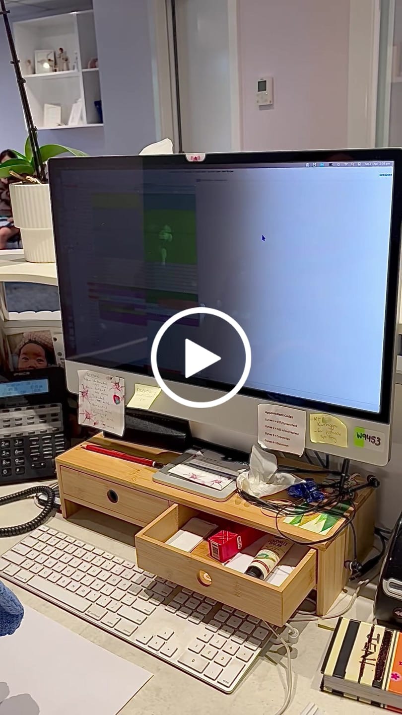 Customer video review of iMac Desktop Computer Detachable  Privacy Screen with Anti-Glare and Anti-Blue Light Functionality