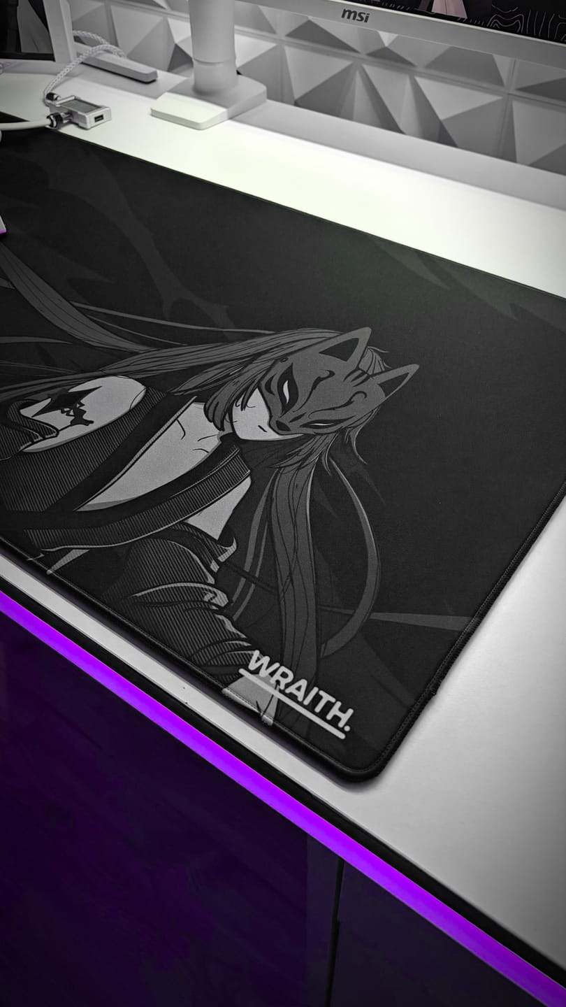 Customer photo review of Wraith Kitsune Edition Deskmat
