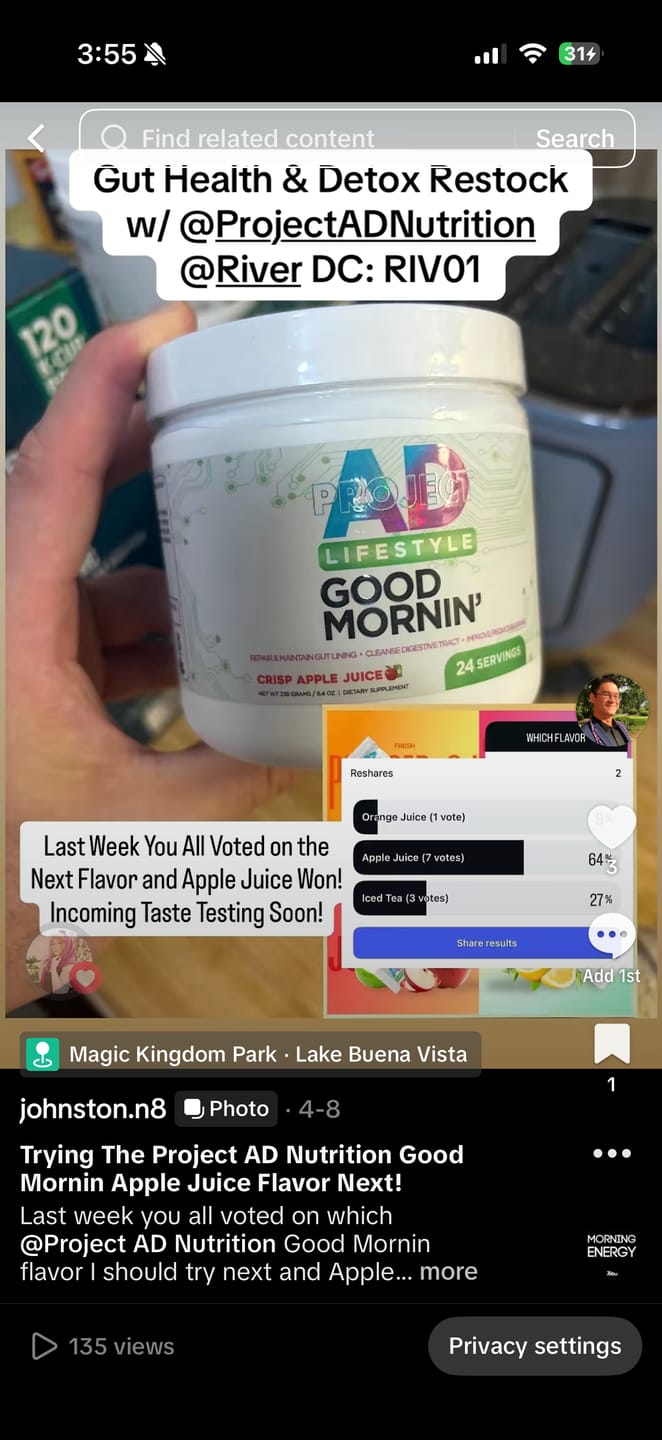 Customer photo review of Good Mornin | Detox and Gut Performance Drink