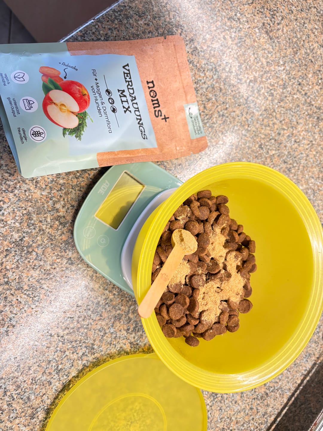 Customer photo review of Verdauungsmix für Hunde als Probiotikum für Magen- & Darmflora
