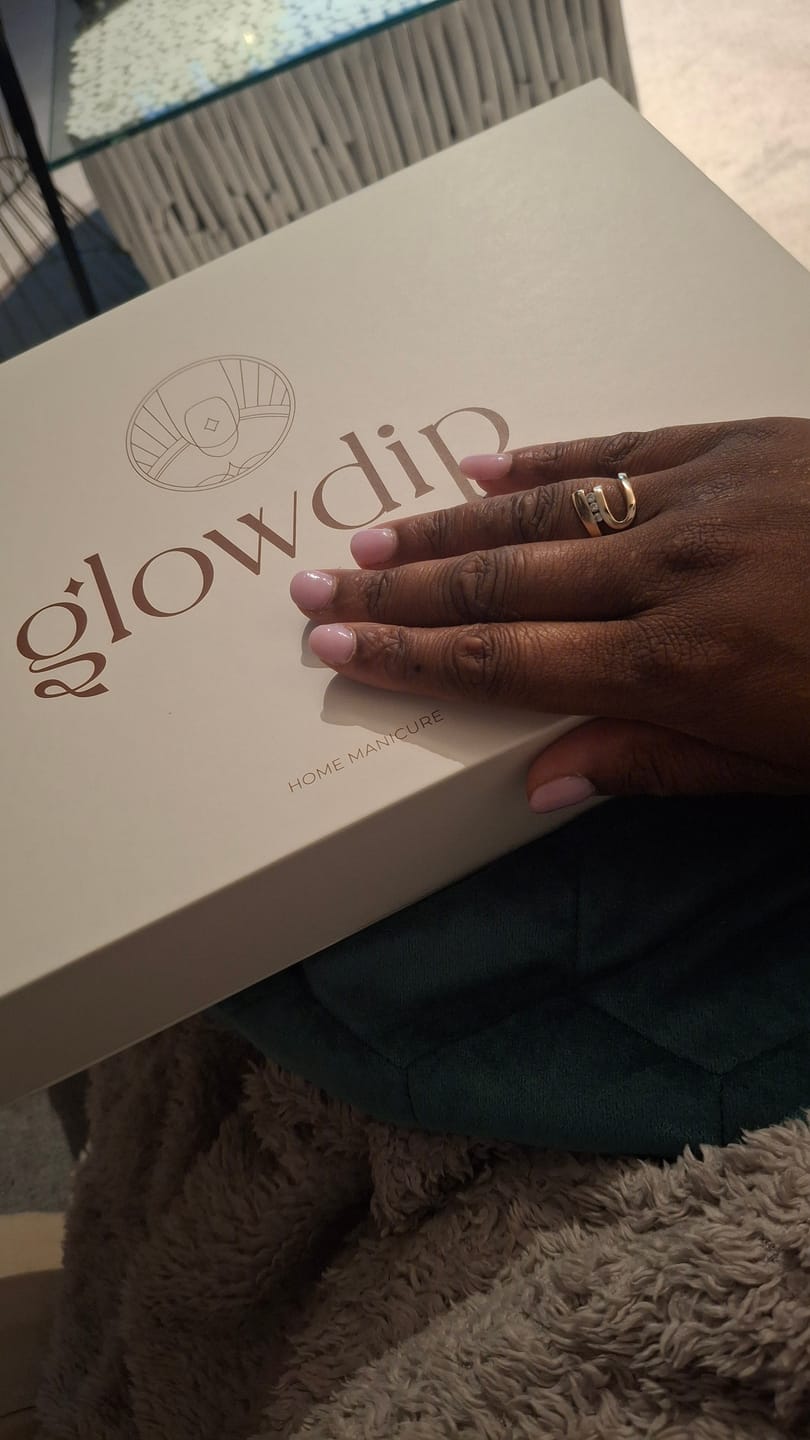 Customer photo review of Baby Pink Dipping Powder