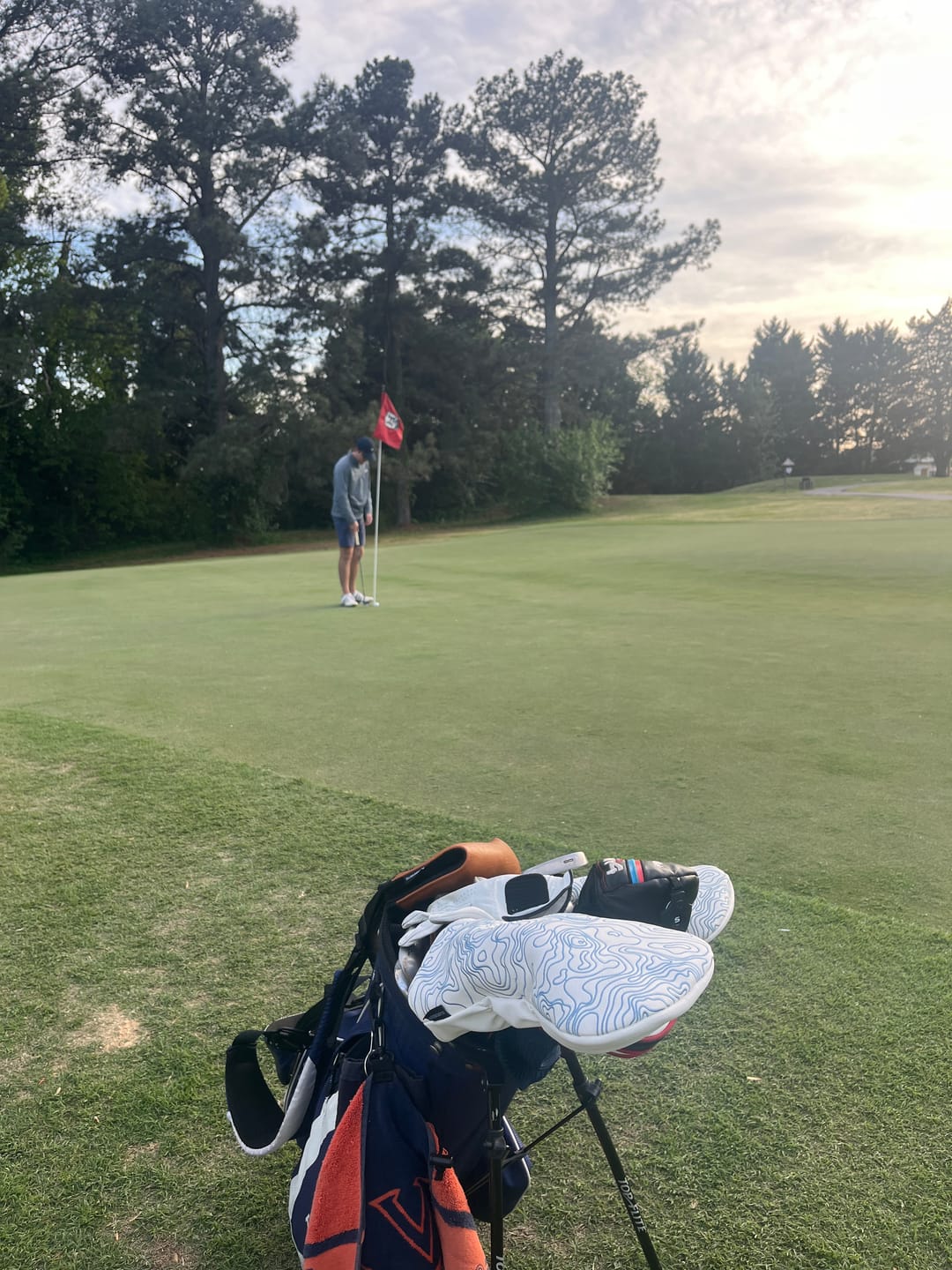 Customer photo review of Topographic Edition - Pure White / Embroidered Carolina Blue