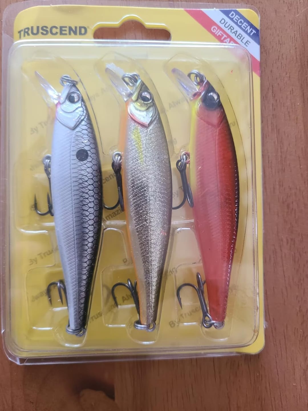 Customer photo review of TRUSCEND Suspending Jerkbait Fishing Lures, Precision-Engineered Minnow Lures with Sound, Cast Farther, Glow Brighter and Rattle Louder Jerkbaits for Black Bass Walleye Pike [WM]