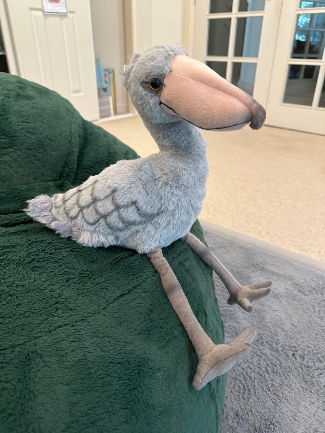 Customer photo review of Shoebill Stork Bird Soft Stuffed Plush Toy