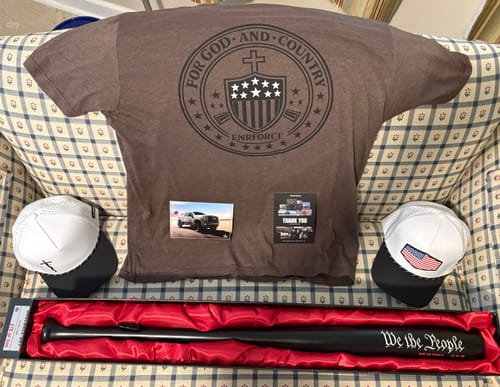 Customer photo review of Limited Edition "We The People" Collectors Baseball Bat