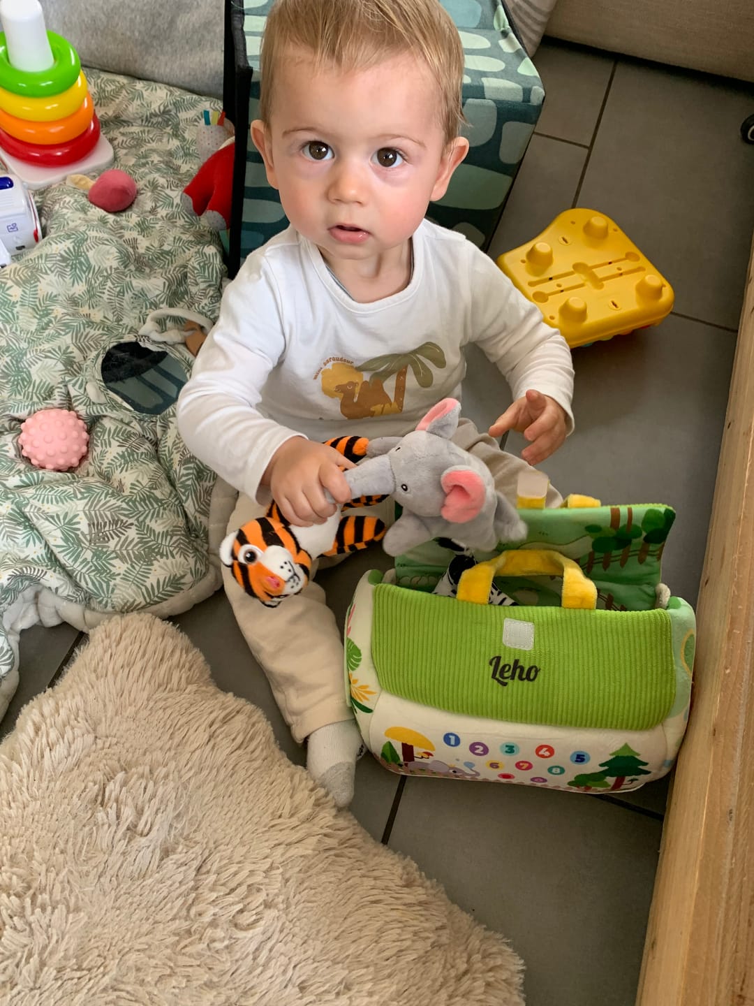 Customer photo review of Peluche personnalisée avec nom - animaux de zoo, animaux de ferme, chats et maisons pour chats