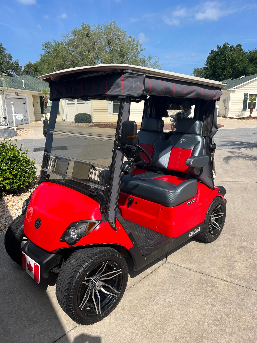 Customer photo review of Suite Seats Villager Touring Edition - Custom Golf Cart Seat Cushions - YAMAHA