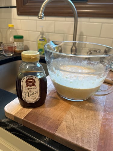 Customer photo review of Espresso Infused Honey: A Gourmet Treat for Coffee Lovers